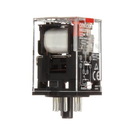 MKS2PIN 24VAC MKSN8487M MKS2PINAC24BYOMZ OMRON DPDT 10A Indic. mecânico diodo EMISSOR de luz Tecla de-prova