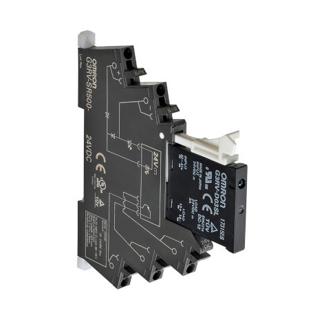 G3RV-SR700-A 110VAC G3RV5035A G3RVSR700AAC110 OMRON TRIAC 2A Relé borna+Base com Parafusos 110Vca Com passag..