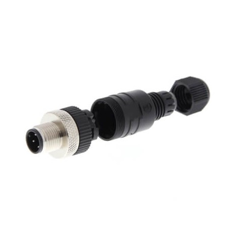 Y92E-MM12PVC4Sconf-L AA018021G Y92EMM12PVC4SCONFL OMRON Sin cable Recto Macho 4 hilos M12
