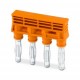 SCP 4-10 3070414 PHOENIX CONTACT Conector de curto-circuito, passo: 10,15 mm, número de polos: 4, cor: laran..