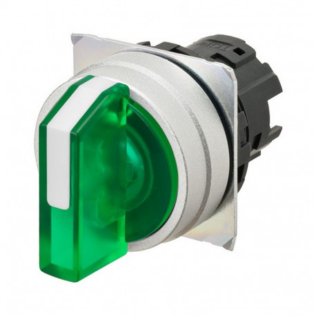 A22NZ-3MM-TGA A2270524B 666756 OMRON Select.22mm, 3 Position, Lighting, Metal, MANUAL, GREEN