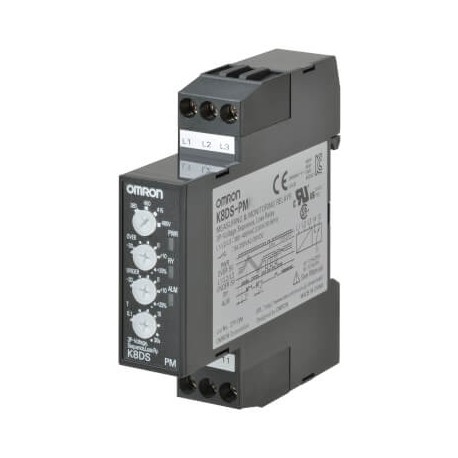 K8DS-PM2 K8DS0005E K8DSPM2 OMRON Three-phase Voltage Max / Min+Sequence+Per phase, 380-480AC 17.5 mm