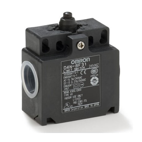 D4N-8F31 D4N 0478B D4N8F31 OMRON Plastique 2NC/1NO Lent Piston plat 2-M20