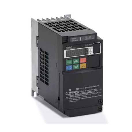 3G3MX2-AB004-E 3G3M9316C 379091 OMRON MX2 monophasé, 200VAC, 0.4/0.55KW, 3.0/3.5A(HD/ND), vecteur sans dissi..