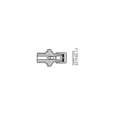 027B2041 DANFOSS REFRIGERATION Pressure gauge connector (PMFL/FH)