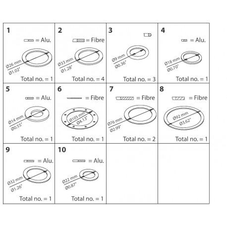 027F3078 DANFOSS REFRIGERATION Kit d’inspection PM/MEV