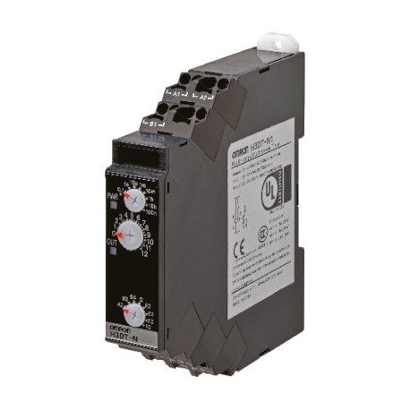 H3DT-HBS 24-48VAC/DC H3DT0009E 669492 OMRON 17,5 mm DIN-Verzögerung bis AUS, 0,1 s-12 s, 24-48 VDC/VAC Push-..