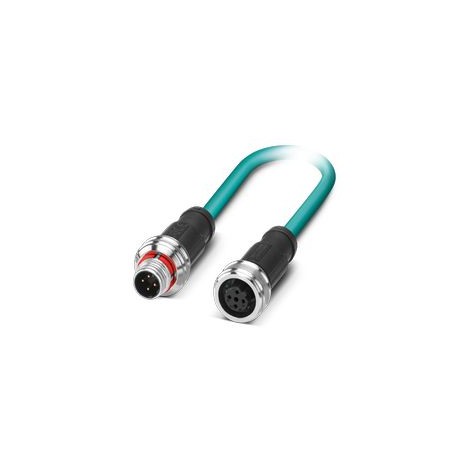 NBC-P12MSD/ 5,0-93E/P12FSD 1476058 PHOENIX CONTACT Network cable, CAT5 Ethernet (100 MBit/s), 4-pole, haloge..
