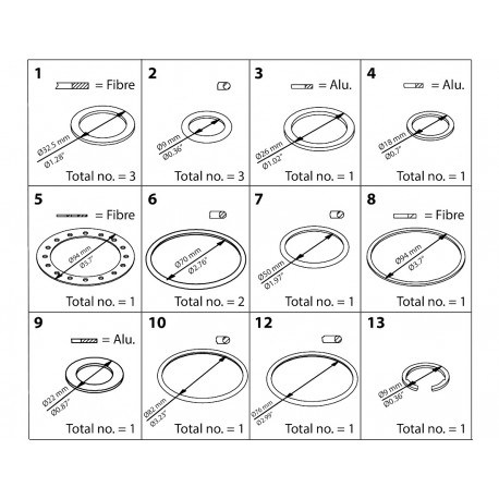 027H4014 DANFOSS REFRIGERATION Kit d’inspection ICS/ICLX/ICM 40
