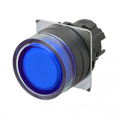 A22NZ-BGA-TAA A2270245F A22NZBGATAA OMRON Press.22mm, Plastic, PROTECTED, SWITCHED, Transp.BLUE, ILLUMINATION