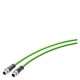 6XV1871-8AH20 SIEMENS IE connecting cable M12 push pull 180 / M12 push pull 180, only for ET200SP BusAdapter..