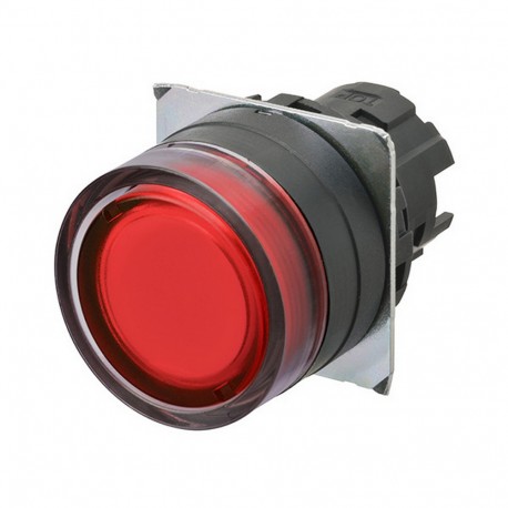 A22NZ-BGA-TRA A2270241C A22NZBGATRA OMRON Press.22mm, Plastic, PROTECTED, SWITCHED, Transp.RED, ILLUMINATION