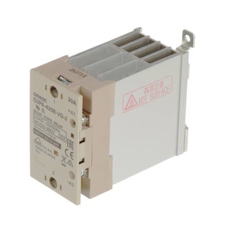 G3PA-430B-VD-2 12-24VDC G3PA1063M G3PA430BVD21224DC OMRON SSR, 1 ph, avec dissipateur de chaleur, 30 (200-48..