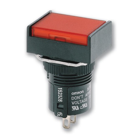 A16L-JGY A16 2033E 160063 OMRON Cabeza pulsador rectangular verde LED