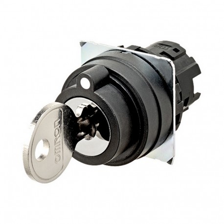 A22NZ-3BM-01DA A2270628A 661995 OMRON Select.llave 22mm, 3 Posiciones, Plástico, MANUAL, Extracción CENTRO