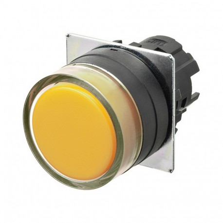 A22NZ-BGM-NYA A2270039R 665917 OMRON Pulsa.22mm, Plastic, PROTECTED, MOMENTARY, Opaque YELLOW