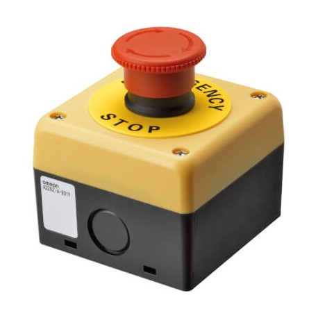 A22NE-M-P002-N-B A22E0082R 679806 OMRON Push Button 40mm Emergency Rotate IP65 1 NC Push-in+ includes Yellow..