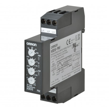 K8DS-PM1 K8DS0004G K8DSPM1 OMRON Trois-Tension de phase Max / Min+Séquence+Par phase 200-240AC 17,5 mm