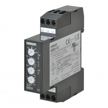 K8DS-PZ1 K8DS0008M K8DSPZ1 OMRON Trifase a tensione minima di+in Sequenza +fase+di Sovratensione+asimetria 2..