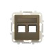 2CLA851820A1201 8518.2 OE NIESSEN Abdeckung 2-Stecker-mit Vorhang-OE