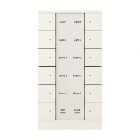 2CKA006330A0078 SB/U12.0.1-884 NIESSEN Pulsador Tenton, 12 canales, BL mate