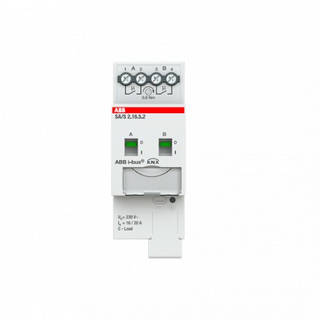 2CDG110265R0011 SA/S 2.16.5.2 NIESSEN Act. Interr., 2 can., 16A, Cargas C, DIN