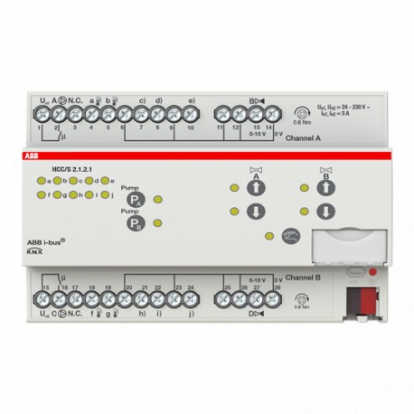 2CDG110219R0011 HCC/S 2.1.2.1 NIESSEN Controlador circ. calor/frío,0-10V,2 kann