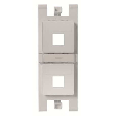 2CLA101610T1301 T1016.1 PL NIESSEN Soporte plano para 2x RJ45 sin pers. PL