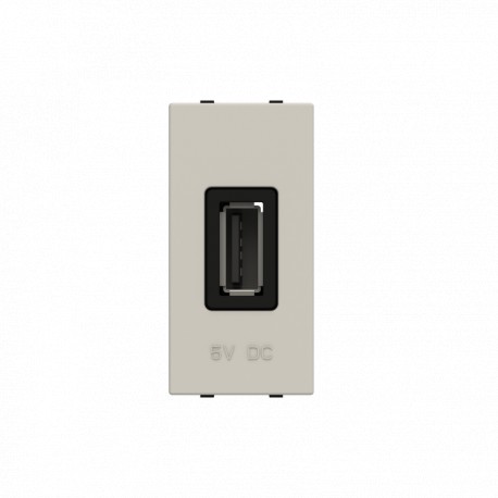 2CLA218520N1101 N2185.2 BL NIESSEN Prise chargeur USB 1M 2A/5V BL