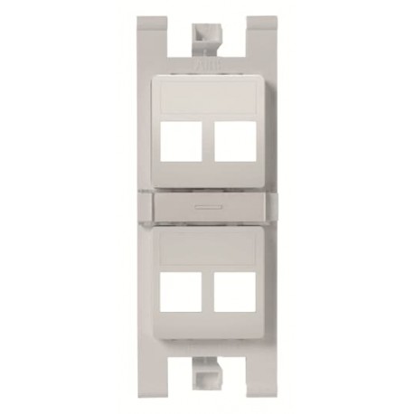 2CLA101620T1301 T1016.2 PL NIESSEN Soporte plano para 4x RJ45 sin pers. PL