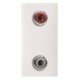 2CLA215520N1101 N2155.2 BL NIESSEN Toma VDI 2RCA conexión con tornillo BL