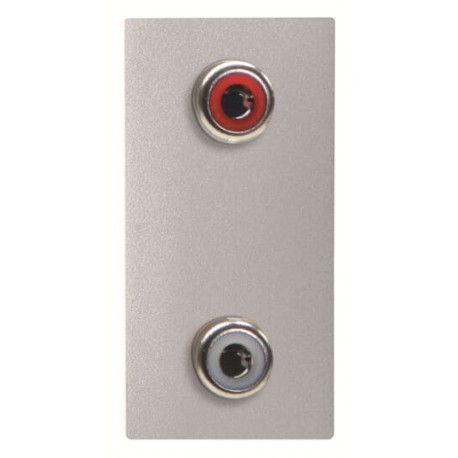 2CLA215520N1301 N2155.2 PL NIESSEN Toma VDI 2RCA conexão com parafuso PL