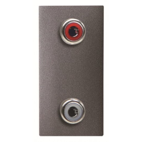2CLA215520N1801 N2155.2 AN NIESSEN Toma VDI 2RCA conexión con tornillo AN