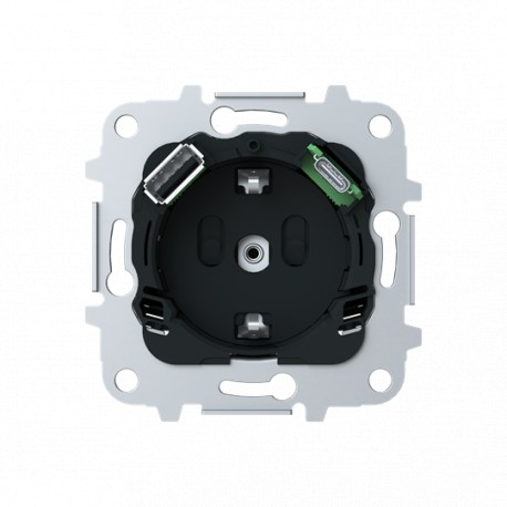 2CLA818840A1001 8188.4 NIESSEN Base enchufe Schuko + cargador USB A+C