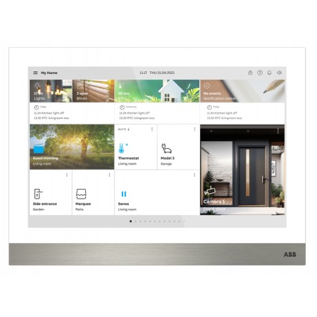 2TMA130050W0055 WH8237-5W NIESSEN Moniteur 10 » IP, LAN + LAN, b.ind. PoE, BL