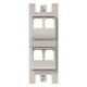 2CLA101660T1301 T1016.6 PL NIESSEN Soporte 45º para 4x RJ45 sin pers. PL