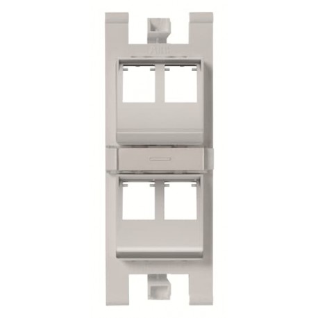 2CLA101660T1301 T1016.6 PL NIESSEN Soporte 45º para 4x RJ45 sin pers. PL