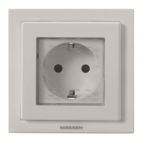 2CLA308800N1101 N3088 BL NIESSEN B.Schuko IP55 empotrar Zenit BL