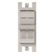 2CLA101680T1301 T1016.8 PL NIESSEN Soporte 45º para 4x RJ45 con pers. PL