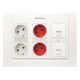 2CLA111000T1001 T1110 BL NIESSEN Kit caja de 3 columnas completa superf.