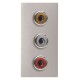 2CLA215530N1301 N2155.3 PL NIESSEN Toma VDI 3RCA conexión con tornillo PL