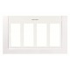 2CLA117400T1101 T1174 BL NIESSEN Placa caja/zocalo 4 columnas BL