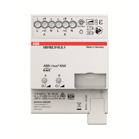 2CKA006197A0053 UD/S 2.315.2.1 NIESSEN Act. Regulador Univ. LED, 2 can., 2x315W