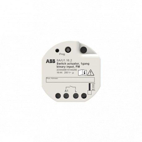 2CKA006151A0280 SA/U1.16.2 NIESSEN Aktor ein/aus, 1 Kanal, FM