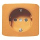 2CLA828800A9001 8288 NA NIESSEN 8288 presa piastra di copertura NA Schuko arancione