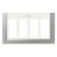 2CLA117400T1401 T1174 TT NIESSEN Placa caja/zocalo 4 columnas TT