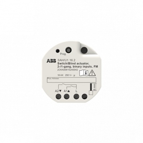 2CKA006152A0042 SAH/U2.16.2 NIESSEN Actuador Persianas, 1 canal