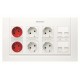 2CLA110000T1001 T1100 BL NIESSEN Caja de 4 modulos completa