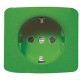2CLA828800A8001 8288 VD NIESSEN 8288 presa piastra di copertura VD Schuko verde