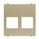 2CLA221620N1901 N2216.2 CV NIESSEN Flat cover 2 bracket without CV blind